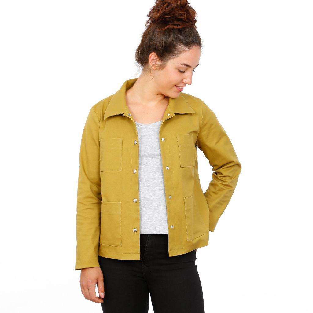 Papierschnittmuster kurze Jacke Frau Dita XS-XXL
